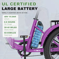 ABORON 3.0 Fat Tire Electric Trike for Senior Foldable E Bike, 500W Motorized Tricycle Adult 20" Folding 3 Wheel Electric Commute Bike Trike W/48V