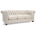 Hancock Tufted Top Grain Italian Leather Chesterfield Sofa Dimensions: 31" H x 86" W x 40" D