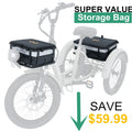 ABORON 3.0 Fat Tire Electric Trike for Senior Foldable E Bike, 500W Motorized Tricycle Adult 20" Folding 3 Wheel Electric Commute Bike Trike W/48V